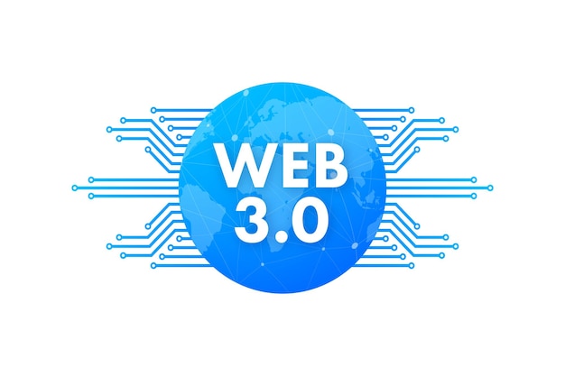 Web 30-technologie voor webdesign Internet blockchain-technologie Nft-concept