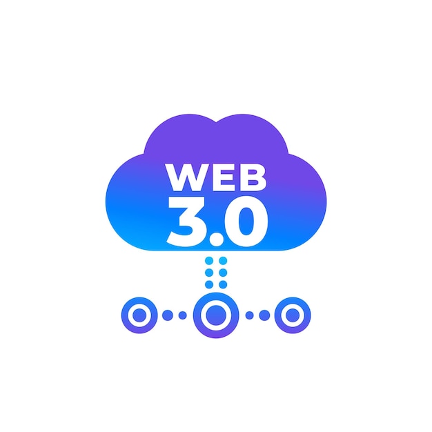 Web 30 vectorpictogram met een wolk