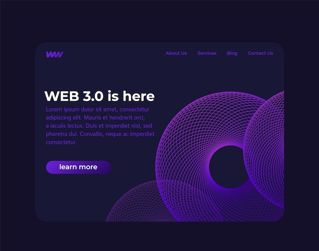 Web 30 のウェブサイトまたはバナー デザインのベクトル
