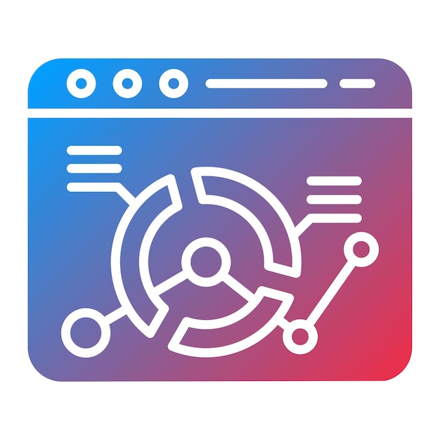 Web Analytics icoon vector afbeelding Kan worden gebruikt voor marketing