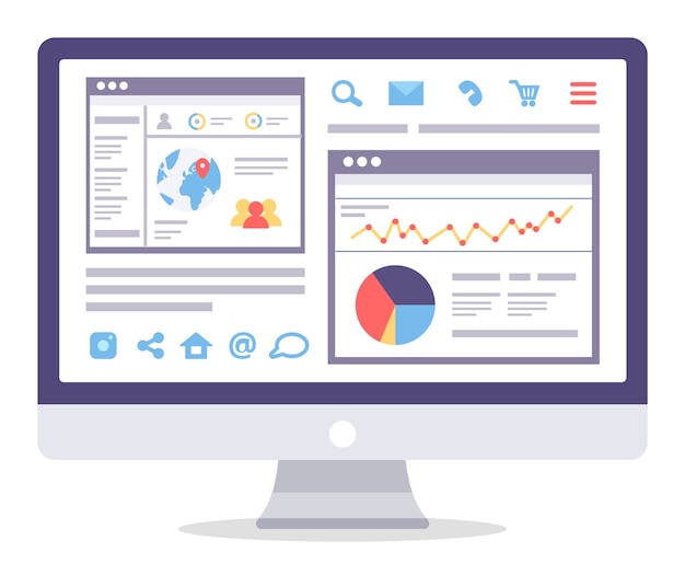 web analytics information and development website statistic.