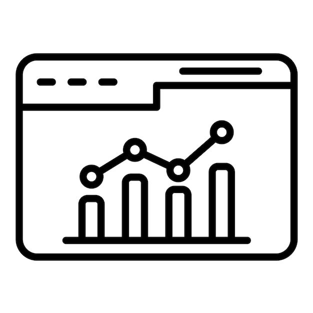 Web Analytics Vector Illustratie Stijl