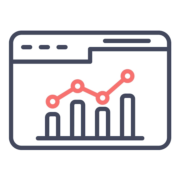 Web Analytics Vector Illustratie Stijl