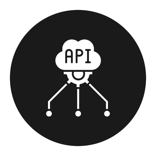 Web API vector icoon Kan worden gebruikt voor codering en ontwikkeling iconen