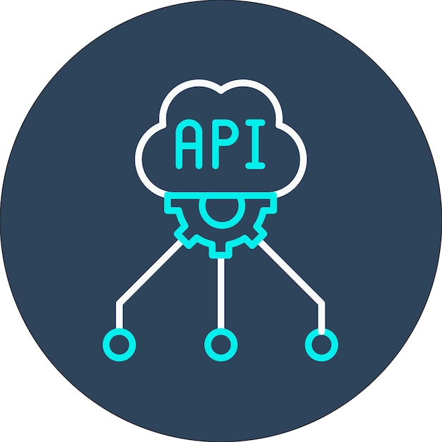 Web API vector icoon Kan worden gebruikt voor codering en ontwikkeling iconen