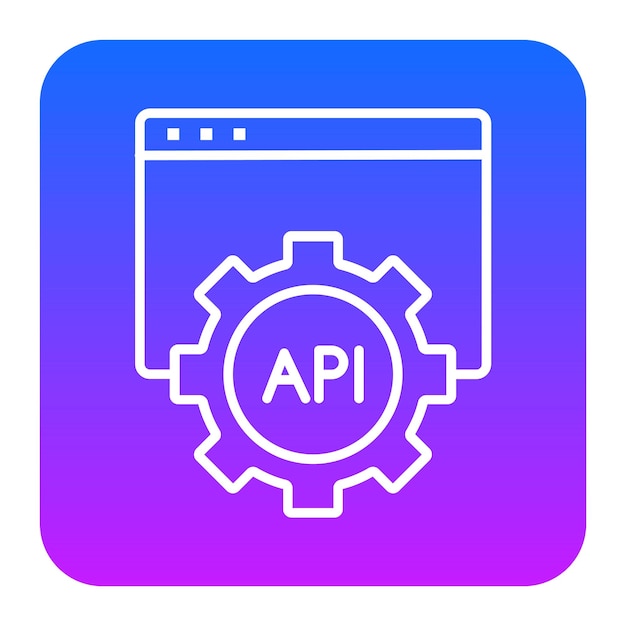 API 웹 터 일러스트레이션