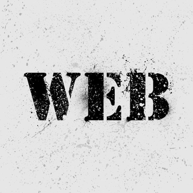 Vector web background word