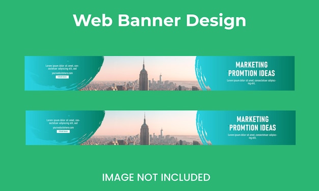 Web banner banner design template modern gradient blue cover header background for website design