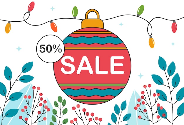 Web banner for christmas sale