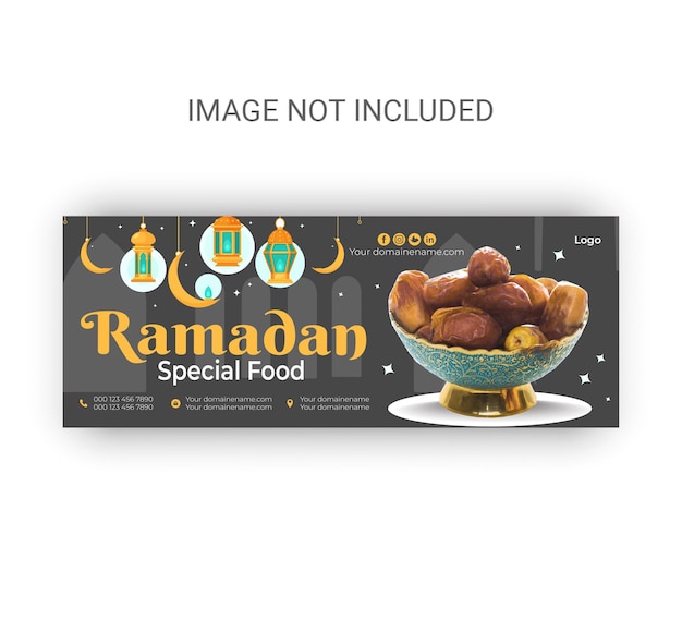 Banner web design cover design moderno e miglior design ramadan