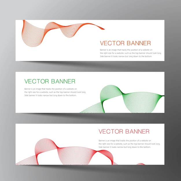 Web banner set design.