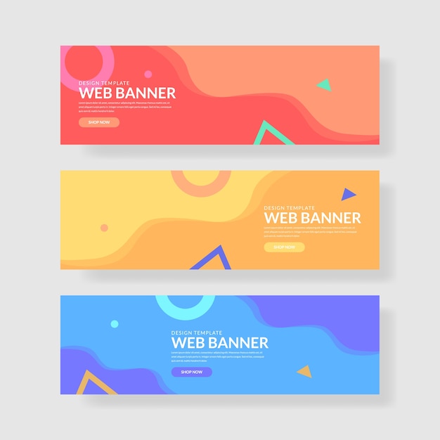 Web banner set 