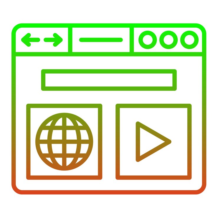 Vector web browser icon