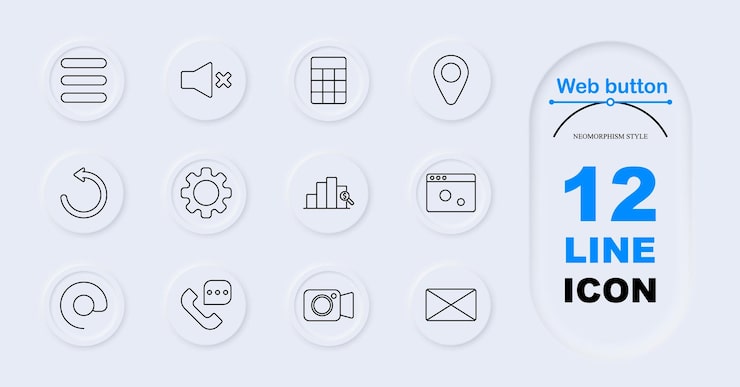 Vector 網頁按設定圖標菜單靜音發聲器計算機位置刷新設定條圖覽器窗口電話相機電子郵件網頁界面應用程式控制多媒體工具