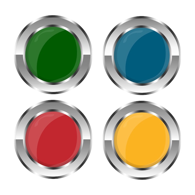 Vettore web buttons pack illustrazione vettoriale eps 10