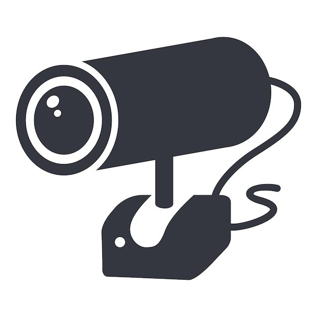 Icona della fotocamera web simbolo della webcam di base di vettore