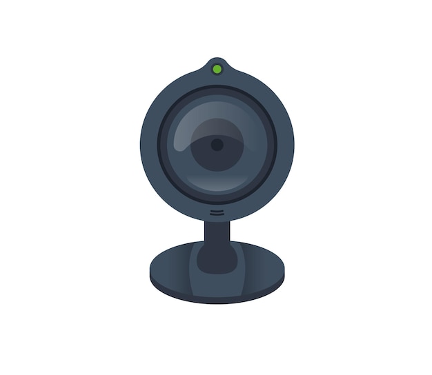 Web camera vector isolated icon. web camera emoji illustration