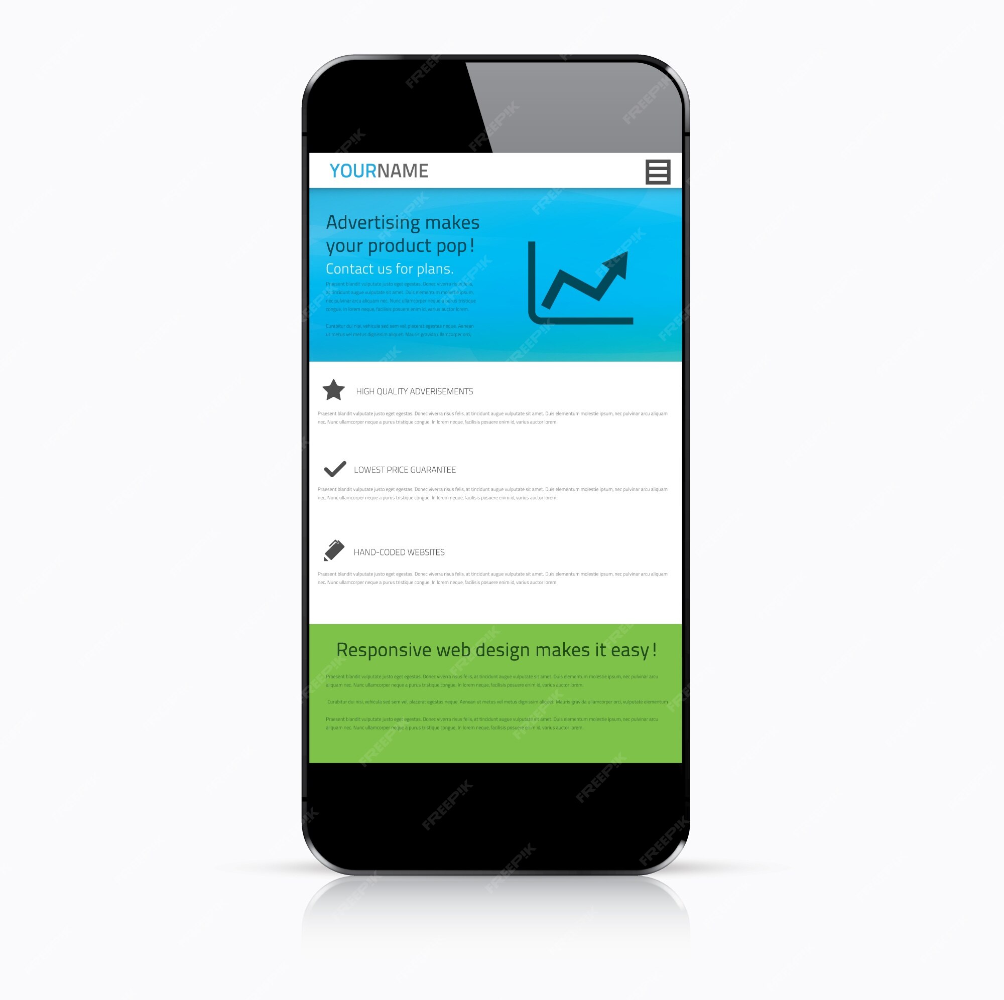 Premium Vector | Web coding concept - responsive html and css web ...
