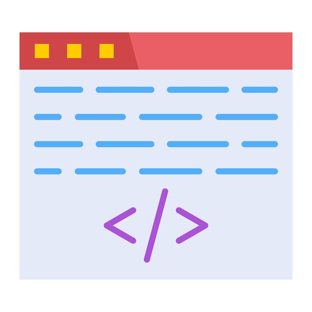 Vector web coding icon