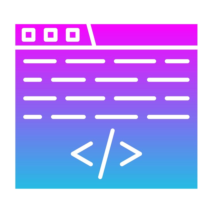 Vector web coding icon