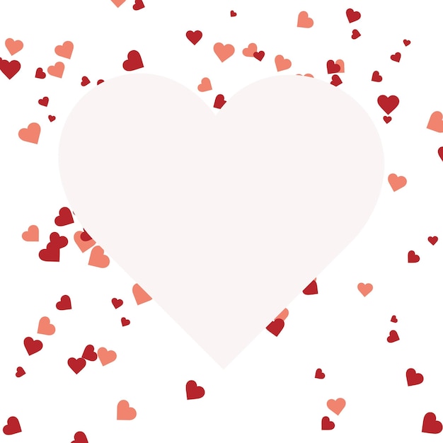 Web Colorful background with hearts with space for text
