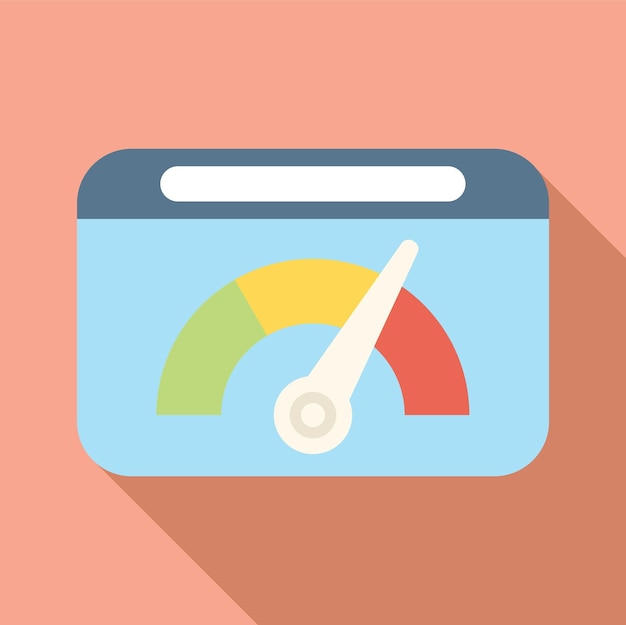 Vector web control management icon flat vector risk strategy