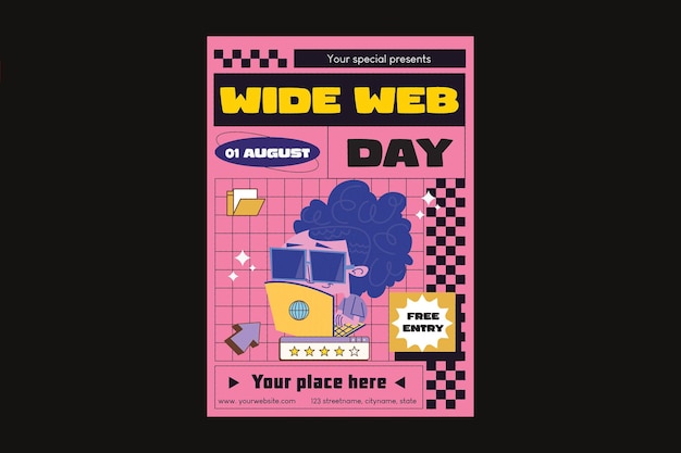 Vector web day flyer