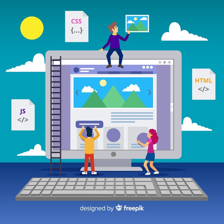 Vector web design concept background