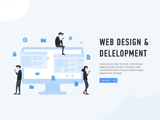 Web design and development landing