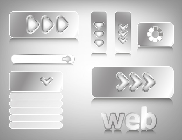 Vector web design elementen