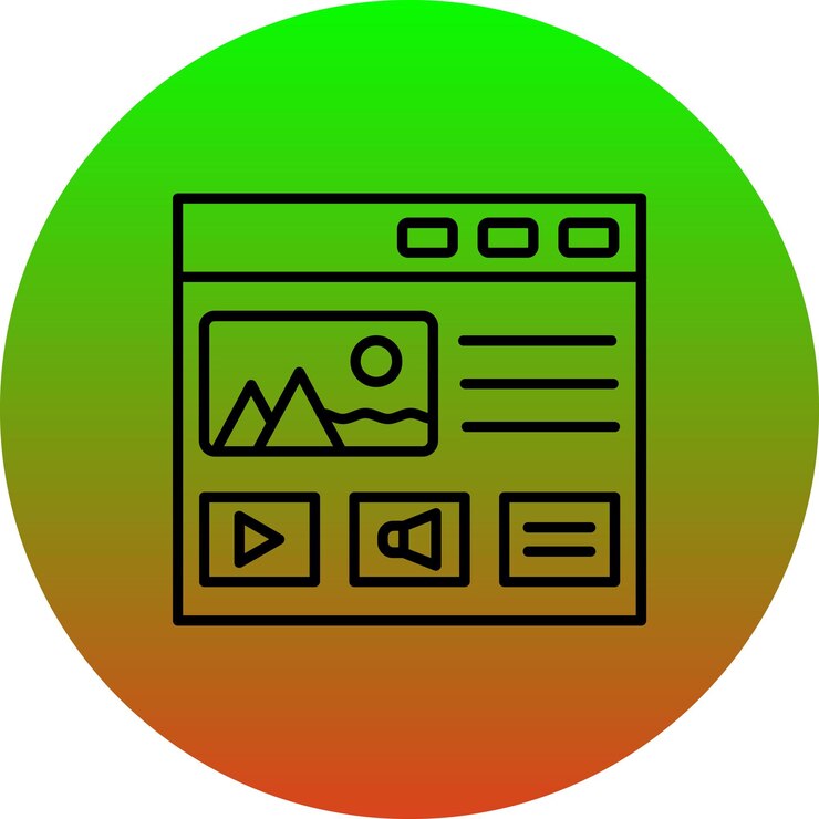 Vector web design icon