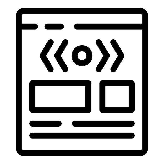 応答性のあるウェブサイトのコンセプトを示すウェブデザインのレイアウト
