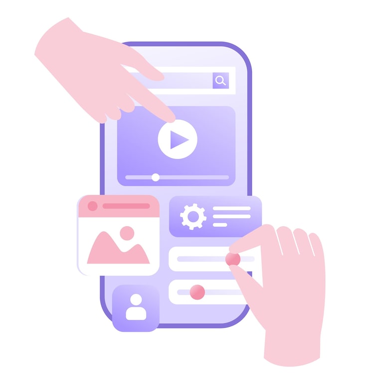 Vector web design ui ux and programmer with computer software development flat illustration vector database template banner