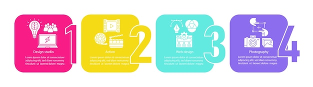 Web design vector infographic template