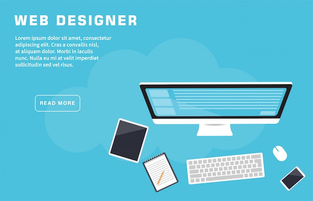 Web Designer Landing Page Template