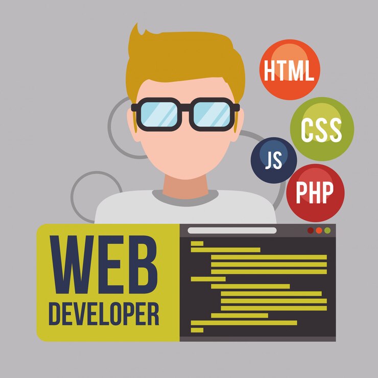 Vector web developer design 