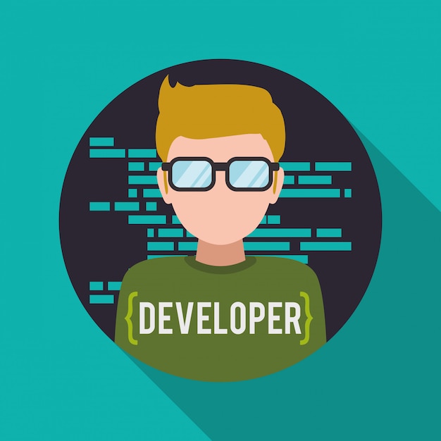 Vector web developer design