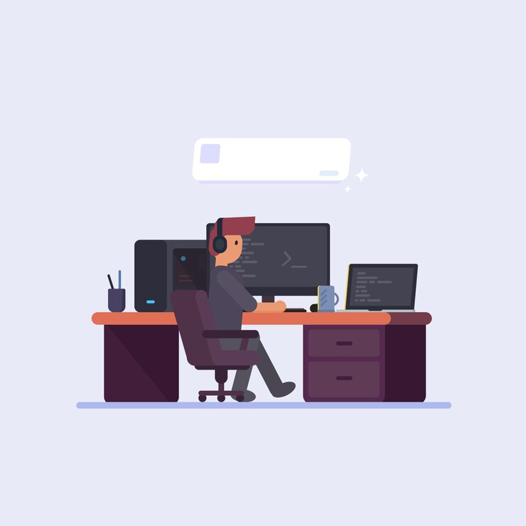 Vector web developer