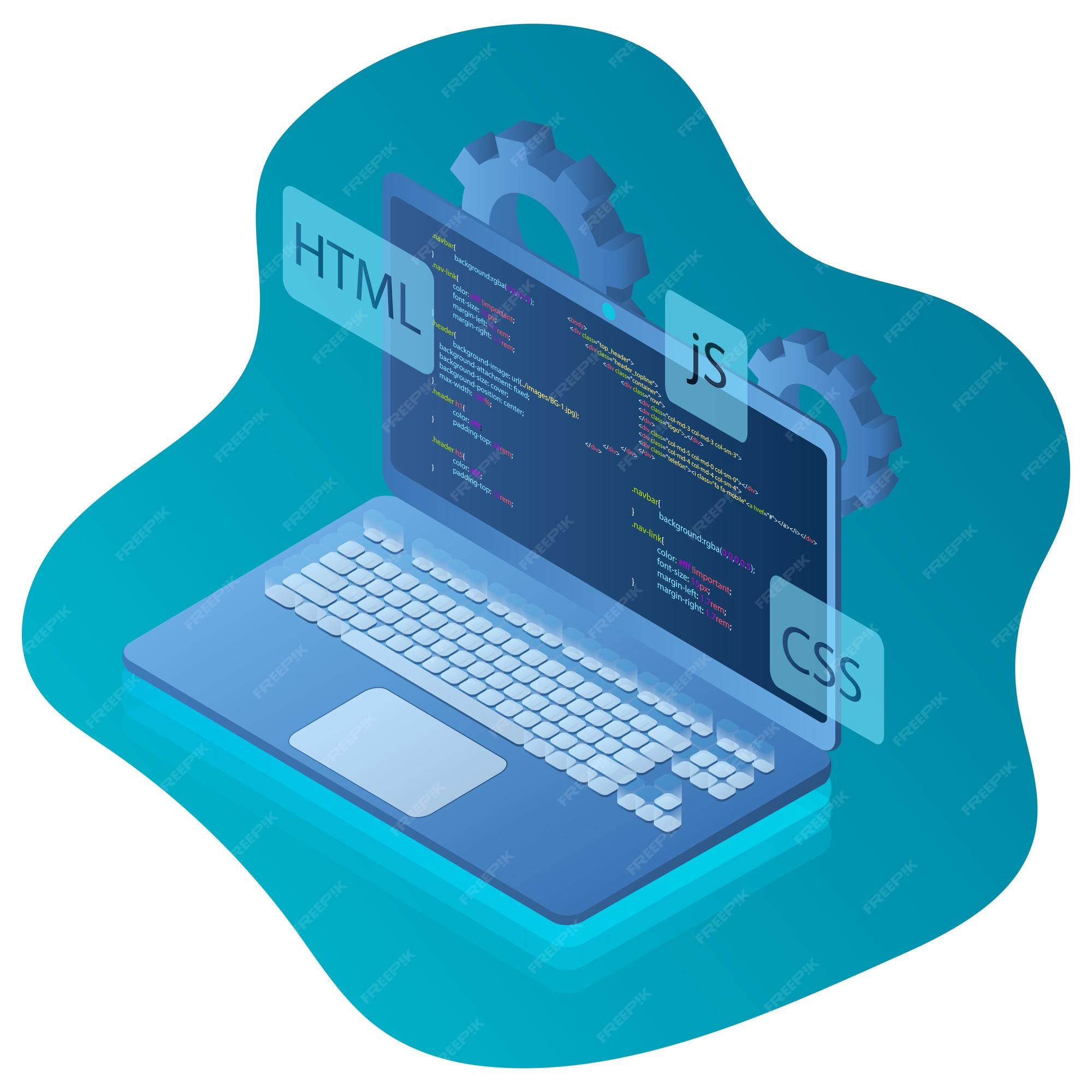 Premium Vector | Web development development of modern applications ...