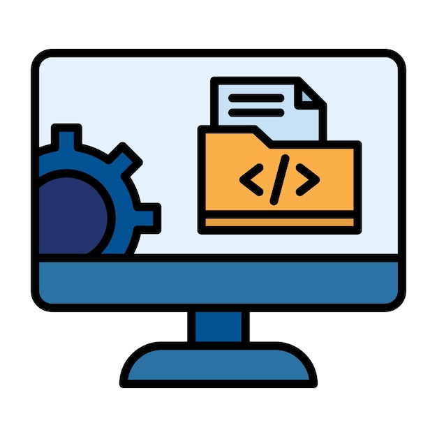 Vector web development flat illustration