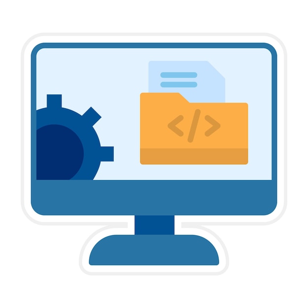 Vector web development icon vector image can be used for coding and development