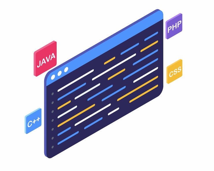 Premium Vector | Web development isometric concept, programming and coding.