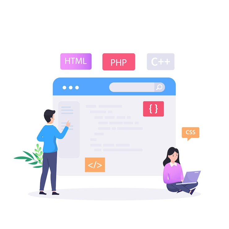 Vector web development modern flat design vector concept