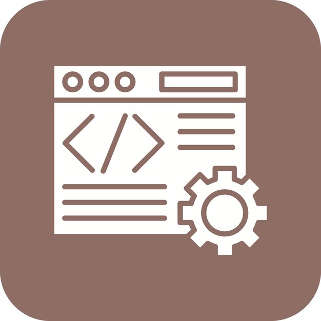 Web Development vector icon Can be used for Coding and Development iconset