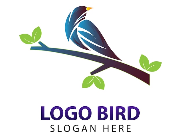 웹 비행 및 침묵 파랑새 로고, 새 로고