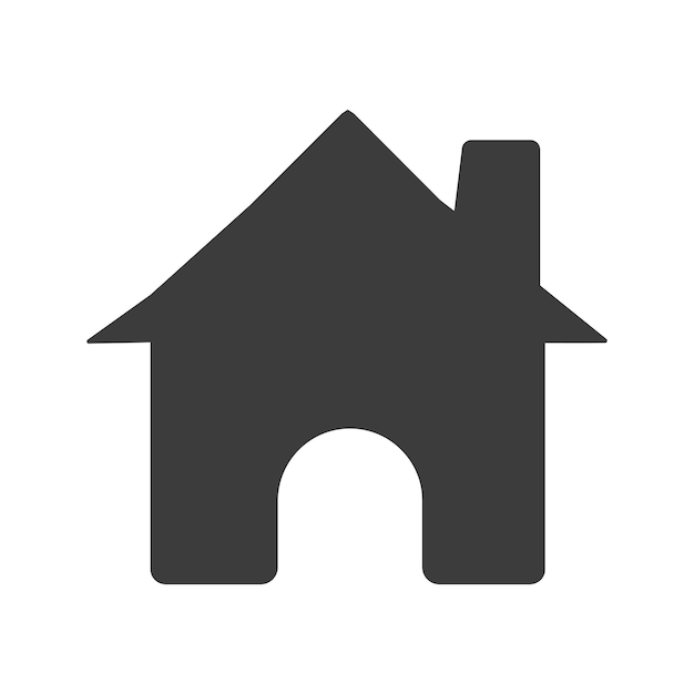 Vector web home flat icon for apps and websites