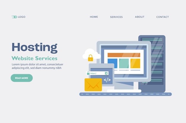 Web hosting concept