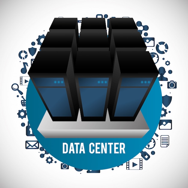 Vettore web hosting e progettazione della sicurezza dei dati