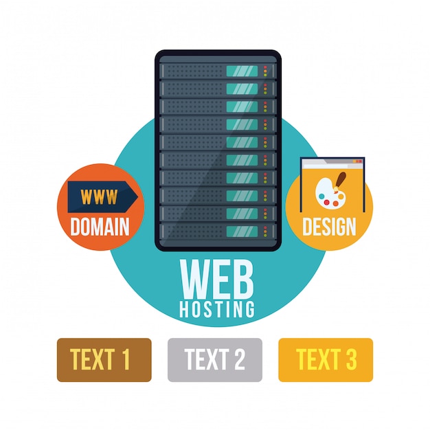 Progettazione di hosting web.