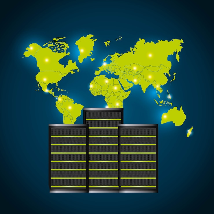 Vector web hosting icon. technology design. vector graphic